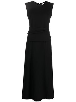 TOTEME robe longue à design sans manches - Noir