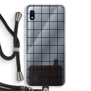 Rooster: Samsung Galaxy A10 Transparant Hoesje met koord
