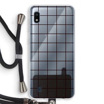 Rooster: Samsung Galaxy A10 Transparant Hoesje met koord
