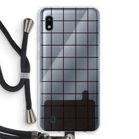 Rooster: Samsung Galaxy A10 Transparant Hoesje met koord