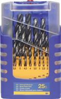 Fisch-Tools set houtspiraalboren | 25-delig | d. 1-13 mm 0,5 mm spoed | chroom-vanadiumstaal | 1 stuk - 0120025k01 - 0120025k01