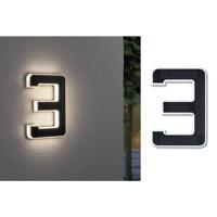 Paulmann 79844 4000870798447 Huisnummerlamp op zonne-energie Energielabel: G (A - G) 0.20 W Warmwit Zwart