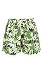 Palm Angels short de bain fleuri à lien de resserrage - Vert