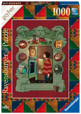 Ravensburger puzzel 1000 stukjes Harry Potter bei Weasl. fam.