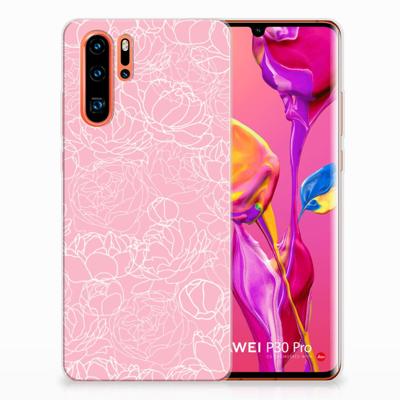 Huawei P30 Pro | TPU Case | White Flowers