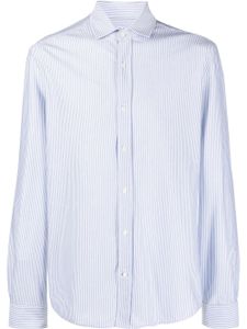 Brunello Cucinelli chemise rayée à manches longues - Bleu