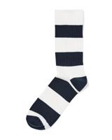 HEMA Herensokken Rib Strepen Donkerblauw (donkerblauw)
