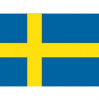20x Stickertjes Zweden vlag 10 cm   -