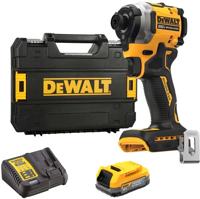 DeWalt dcf850e1t-qw - 18v xr brushless ultra compacte slagschroevendraaier | 3 snelheden | 1x powerstack in tstak - dcf850e1t-qw