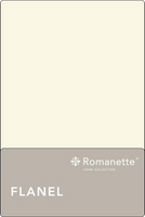 Flanellen Lakens Romanette Ecru-240 x 260 cm - thumbnail