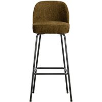 BePureHome Vogue barkruk H80 structure velvet brass