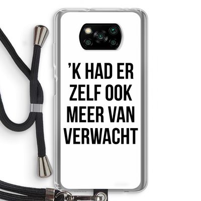 Meer verwacht: Xiaomi Poco X3 NFC Transparant Hoesje met koord