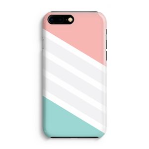 Strepen pastel: iPhone 8 Plus Volledig Geprint Hoesje