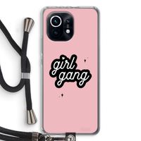 Girl Gang: Xiaomi Mi 11 Transparant Hoesje met koord Girl Gang: Xiaomi Mi 11 Transparant Hoesje met koord