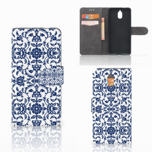 Nokia 3.1 (2018) Hoesje Flower Blue