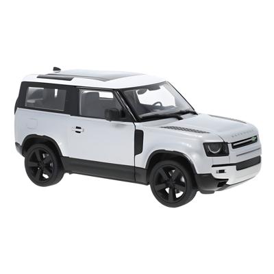 Welly Modelauto / speelgoedauto - Land Rover Defender 2020 - zilver - 12 x 7 cm - schaalmodel
