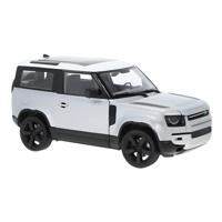 Welly Modelauto / speelgoedauto - Land Rover Defender 2020 - zilver - 12 x 7 cm - schaalmodel