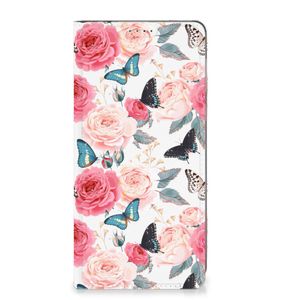 Motorola Moto E13 4G Smart Cover Butterfly Roses