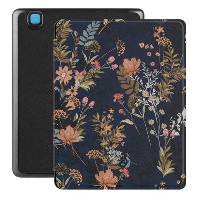Lunso - Kobo Aura H20 Edition 2 hoes (6.8 inch) - Vegan Saffiano Leren sleep cover - Urban Park