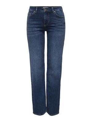 Only Onlblush Mid Straight Dnm Tai021 Noos Broek Dark Blue Denim