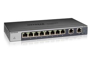 Netgear GS110MX 8-Port Gigabit Ethernet Unmanaged Switch met 2-Port 10G/Multi-Gig Uplinks switch