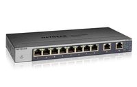 Netgear GS110MX 8-Port Gigabit Ethernet Unmanaged Switch met 2-Port 10G/Multi-Gig Uplinks switch - thumbnail