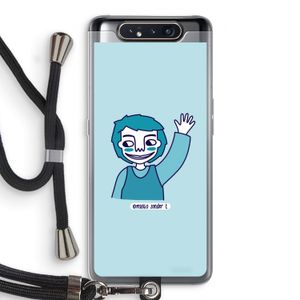 Zwaai: Samsung Galaxy A80 Transparant Hoesje met koord