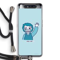 Zwaai: Samsung Galaxy A80 Transparant Hoesje met koord Zwaai: Samsung Galaxy A80 Transparant Hoesje met koord