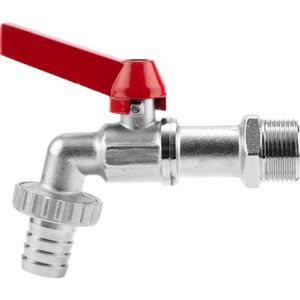 Kogel-uitloopventiel 3/4" Waterkraan