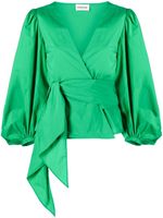 P.A.R.O.S.H. blouse cache-cœur à col v - Vert - thumbnail