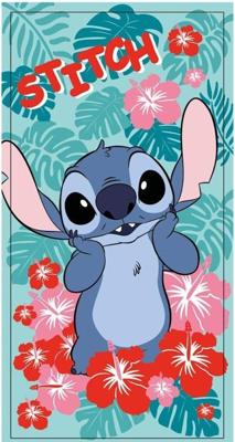 Stitch strandlaken red and pink Flowers 70 x 140 cm polyester Stitch strandlaken red and pink Flowers 70 x 140 cm polyester