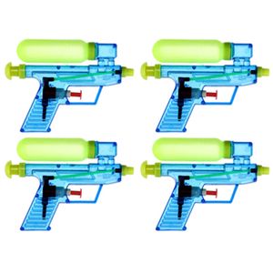 10x Waterpistool/waterpistolen blauw 15 cm