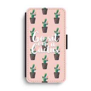 Cactus quote: iPhone XS Max Flip Hoesje