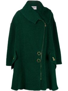 CHANEL Pre-Owned manteau oversize zippé - Vert