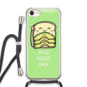 Avo Good Day: iPhone 8 Transparant Hoesje met koord