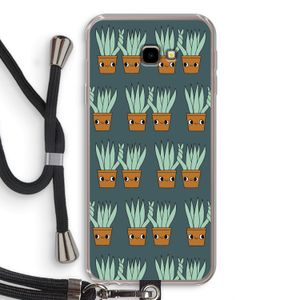 Sansevieria: Samsung Galaxy J4 Plus Transparant Hoesje met koord