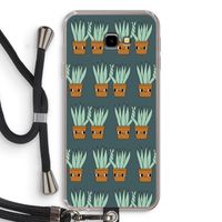 Sansevieria: Samsung Galaxy J4 Plus Transparant Hoesje met koord