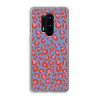 Leopard blue: OnePlus 8 Pro Transparant Hoesje