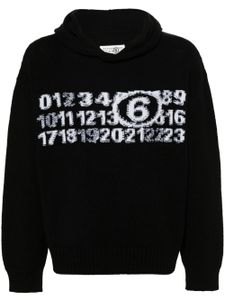 MM6 Maison Margiela hoodie à logo - Noir