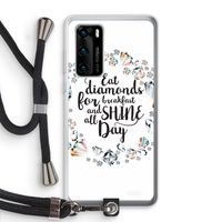 Diamonds: Huawei P40 Transparant Hoesje met koord