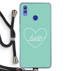Best heart pastel: Honor Note 10 Transparant Hoesje met koord