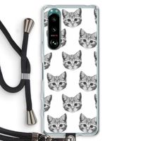 Kitten: Sony Xperia 5 III Transparant Hoesje met koord