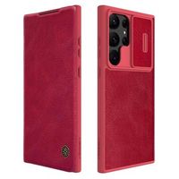 Nillkin Qin Pro Serie Samsung Galaxy S23 Ultra 5G Flip Hoesje - Rood