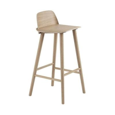 Muuto Nerd barkruk H75 eikenhout