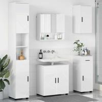 Badkamermeubelset met lade 5 pcs Hoogglans wit 61 x 35 x 64 cm