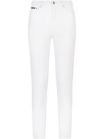 Dolce & Gabbana jean skinny à patch logo - Blanc