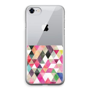 Gekleurde driehoekjes: iPhone 8 Transparant Hoesje