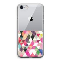 Gekleurde driehoekjes: iPhone 8 Transparant Hoesje