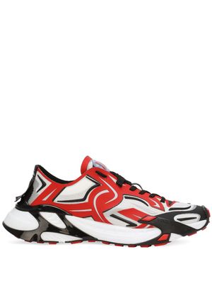 Dolce & Gabbana baskets Fast In Maglina à patch logo - Rouge