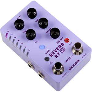 Mooer R7 X2 Reverb stereo effectpedaal met 14 reverb types